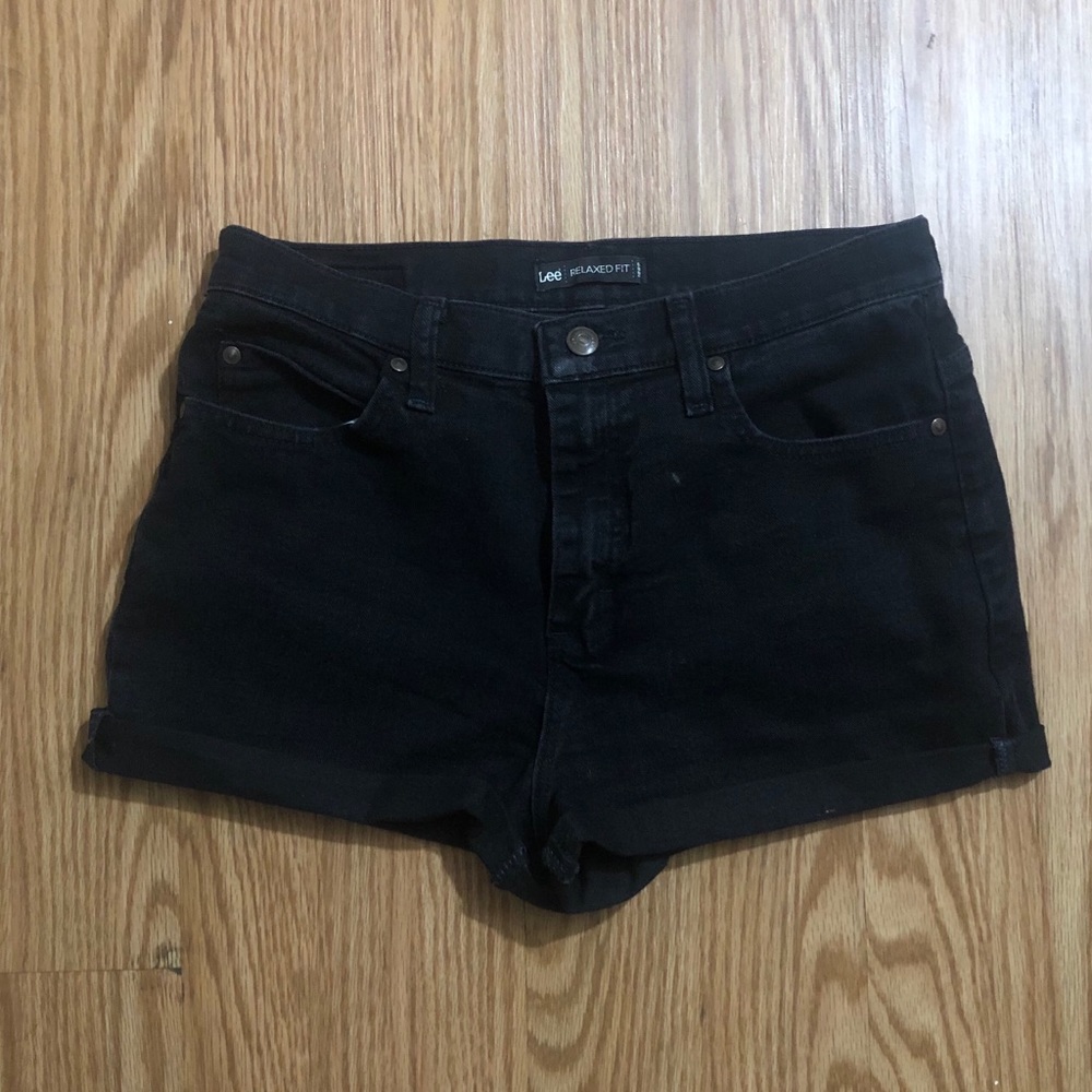 Black Jean Shorts